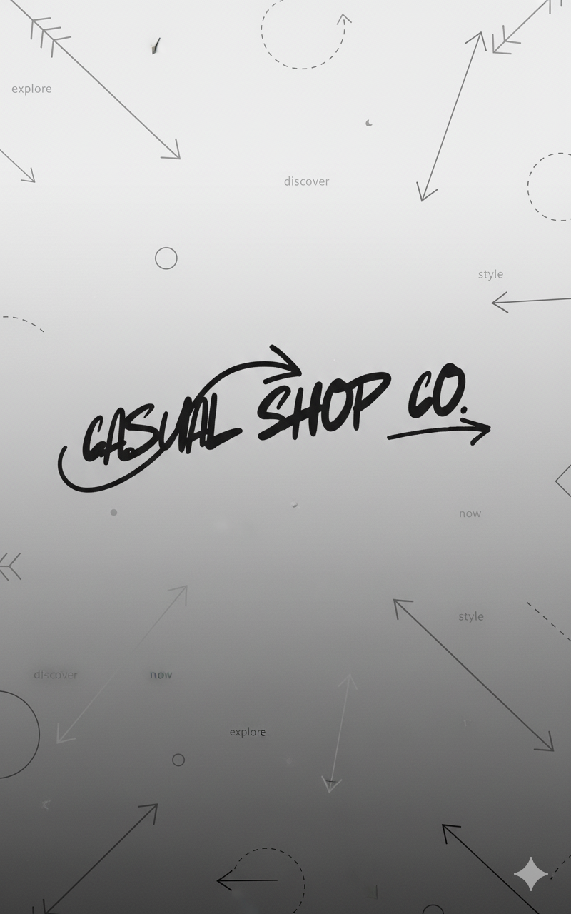 Logo y fondo casual shop